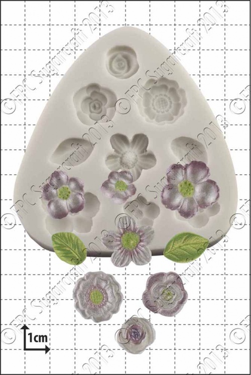 'Flower Decorations' Silicone Mould